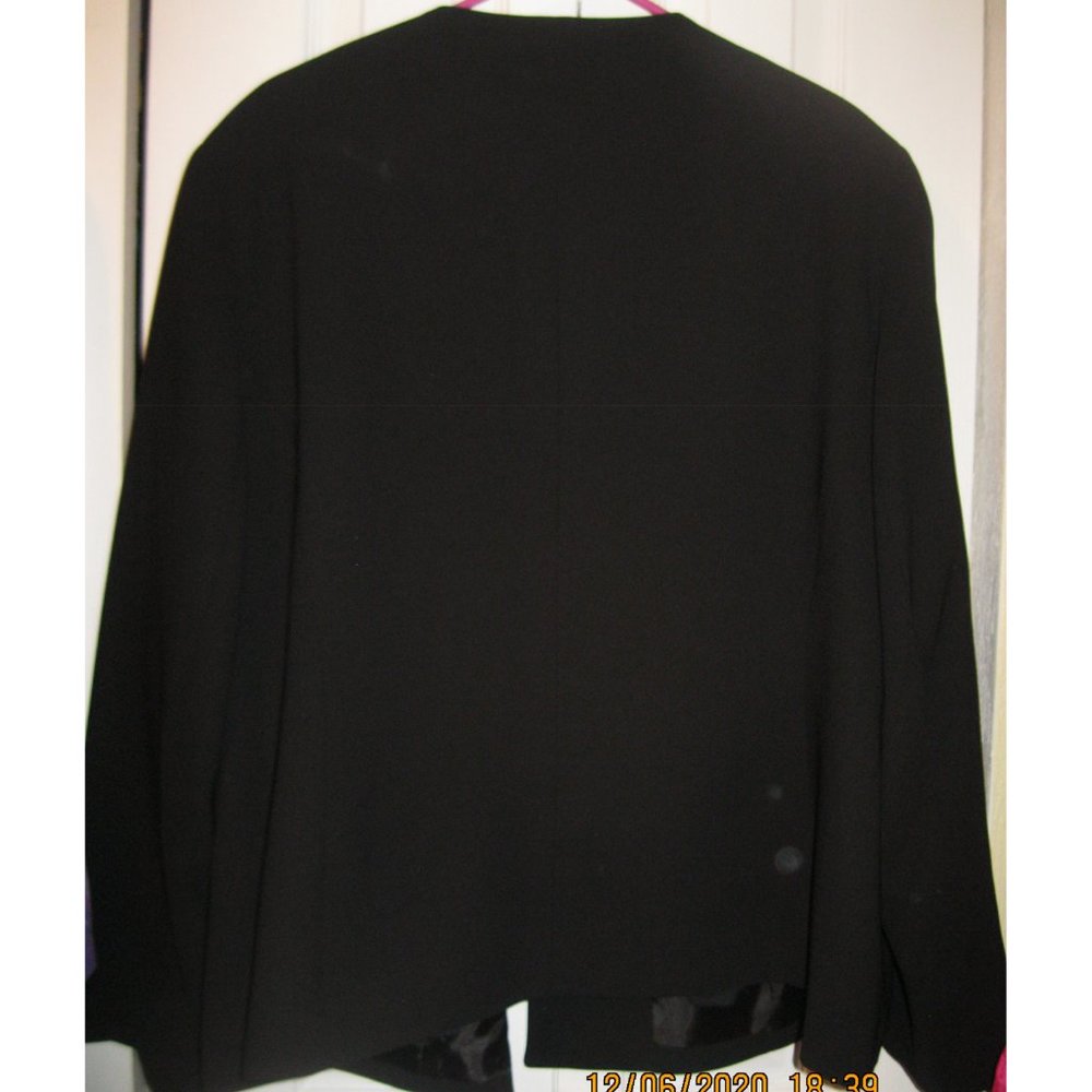 Black Kasper Suit Jacket Size 24W